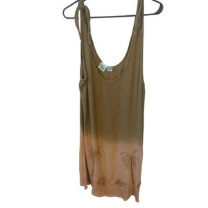 Gauzy BoHo Sun Dress Rainforest Cafe Shoulder Tie Lightweight Elephants India S